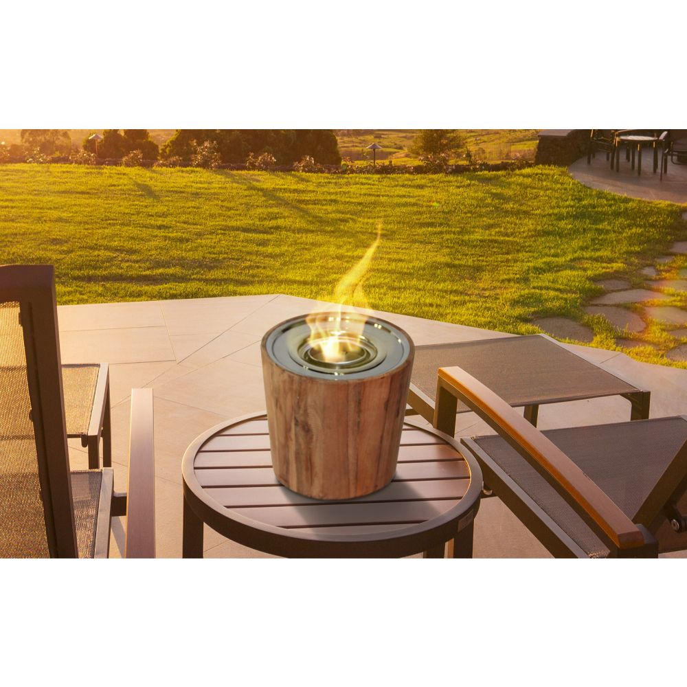 Anywhere Fireplaces 90221 Indoor/Outdoor Fireplace Sag Harbor Teak Fire Bowl